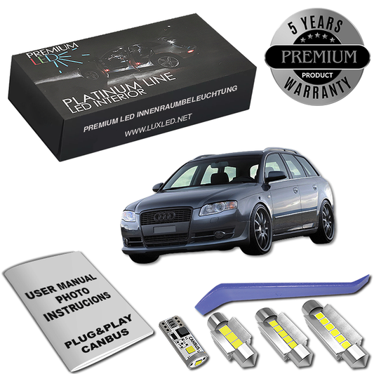 Pachet 16 LED-uri Iluminare Interior Audi A4 B7 Avant