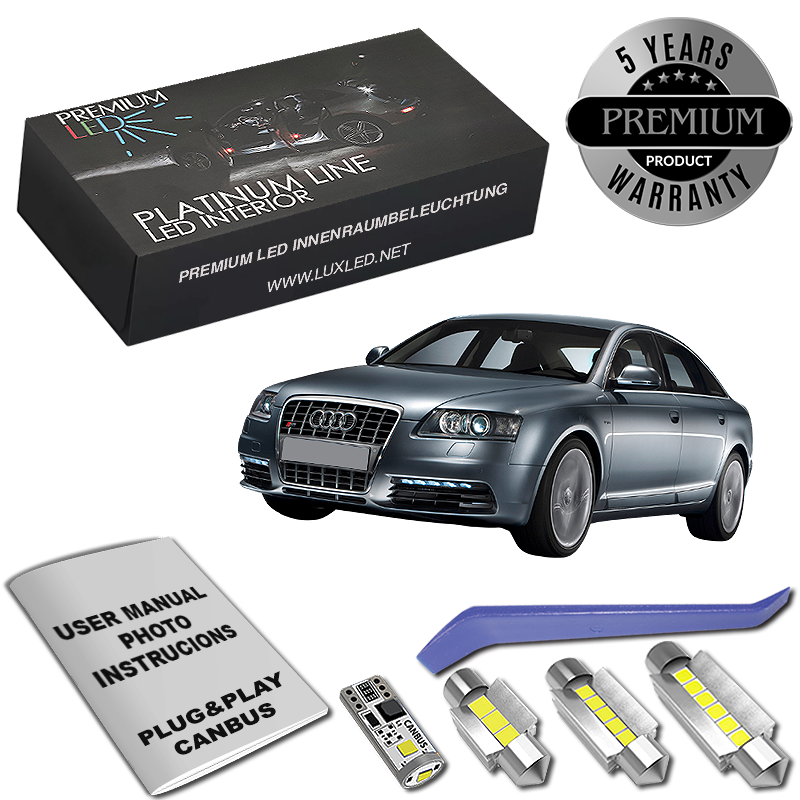 Pachet 14 LED-uri Iluminare Interior Audi A6 C6 4F