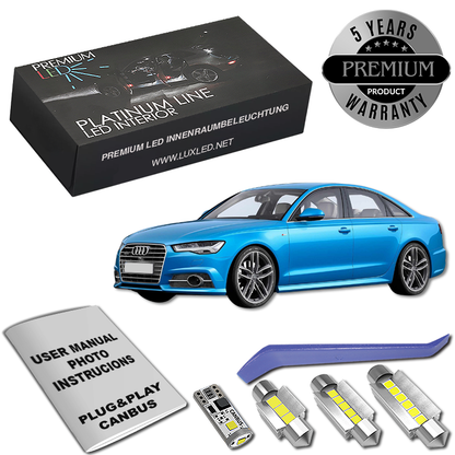 Pachet 13 LED-uri Kit Iluminare Interior Audi A6 C7