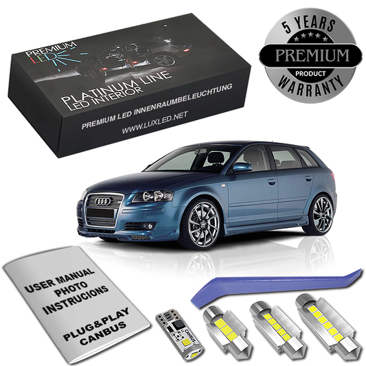 Kit interior cu LED-uri pentru Audi A3 8P