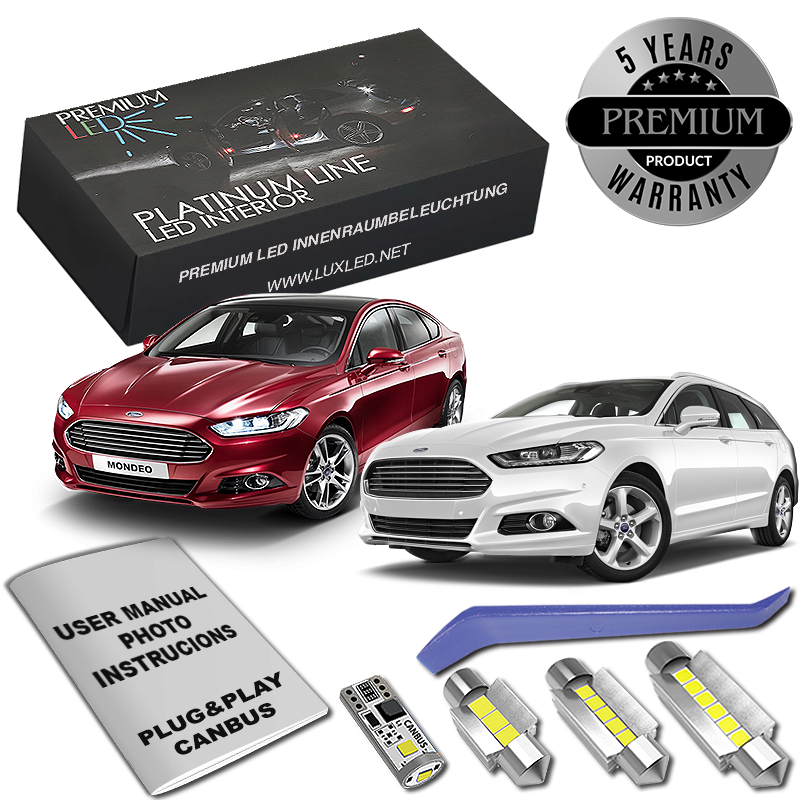 Pachet 12 LED-uri Kit Iluminare Interior Ford Mondeo MK4