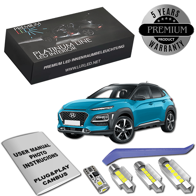 Pachet 7 LED-uri Kit Iluminare Interior Hyundai i30 PD