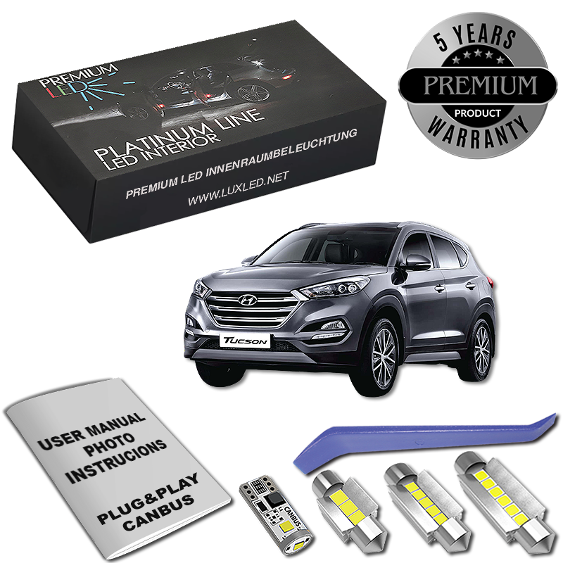 Pachet 7 LED-uri Kit Iluminare Interior Hyundai Tucson TL