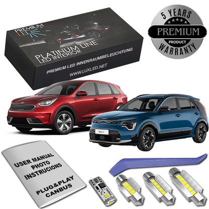 Pachet 7 LED-uri Kit Iluminare Interior KIA Niro