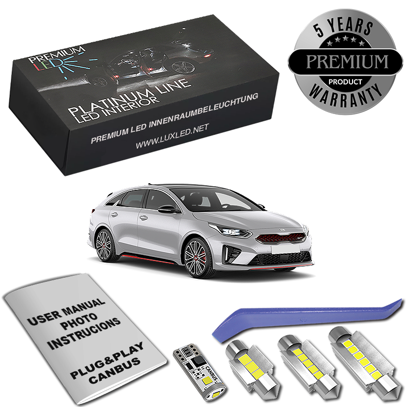 Pachet 8 LED-uri Kit Iluminare Interior KIA Proceed CD
