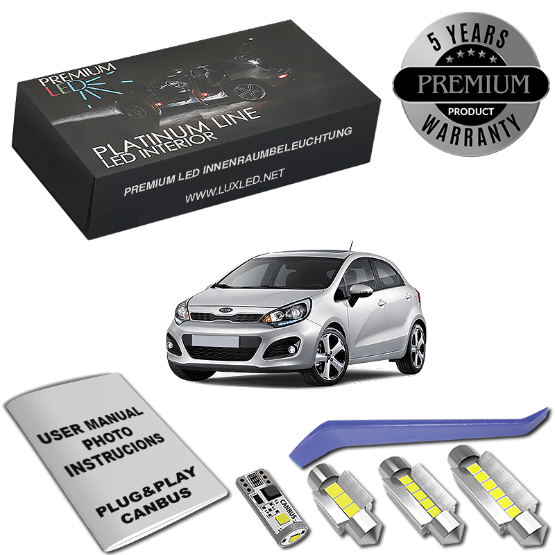 Pachet 7 LED-uri Kit Iluminare Interior KIA RIO 3 UB