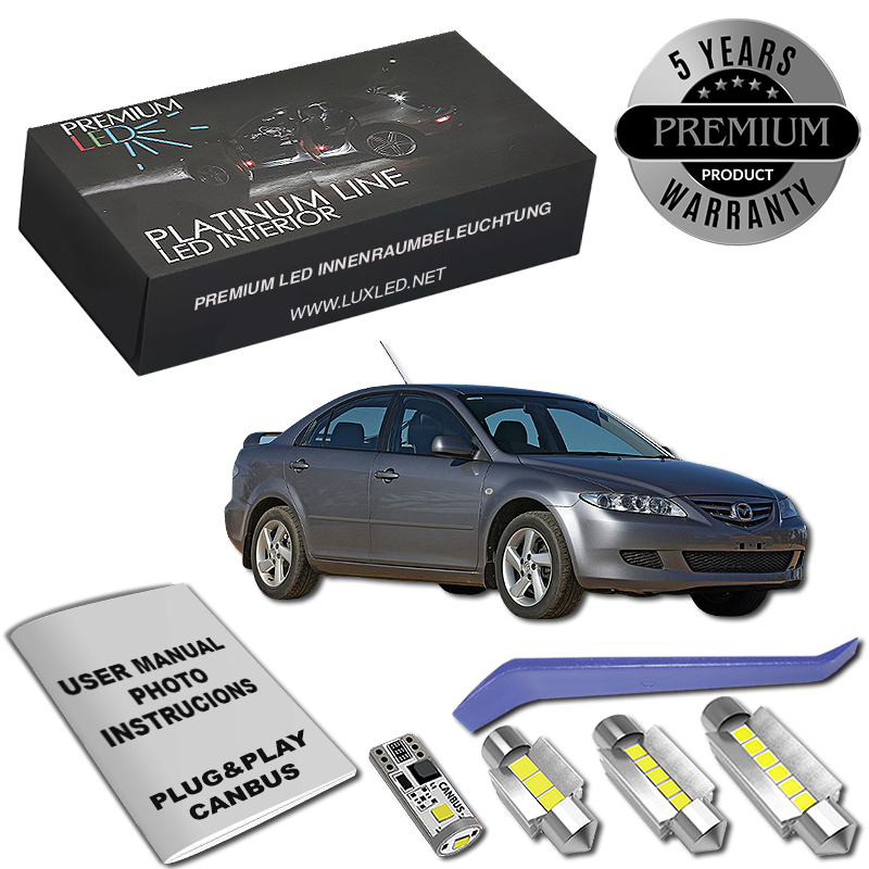 Pachet 10 LED-uri Kit Iluminare Interior Mazda 6 GG GY
