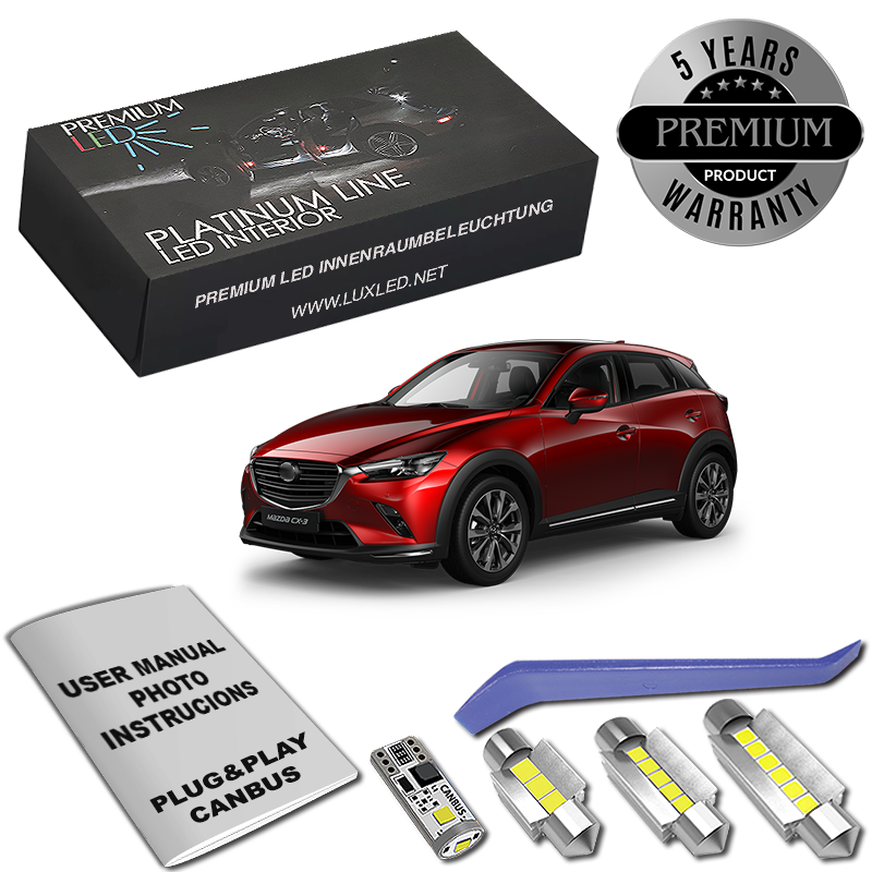 Pachet 8 LED-uri Kit Iluminare Interior Mazda CX-3