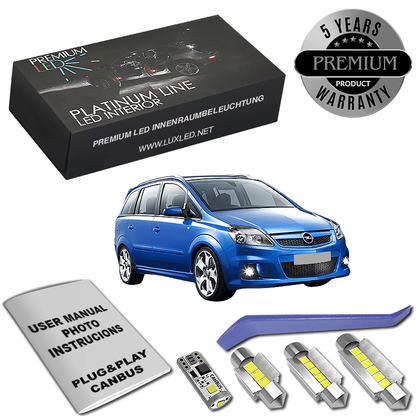 Pachet 15 LED-uri Kit Iluminare Interior Opel Zafira