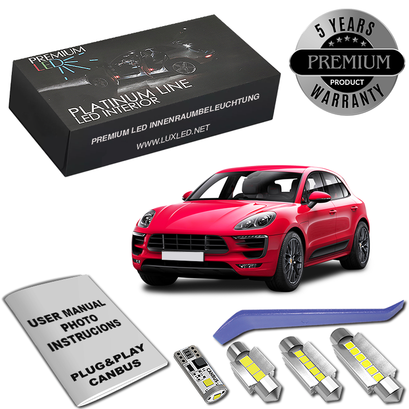Pachet 16 LED-uri Kit Iluminare Interior Porsche Macan