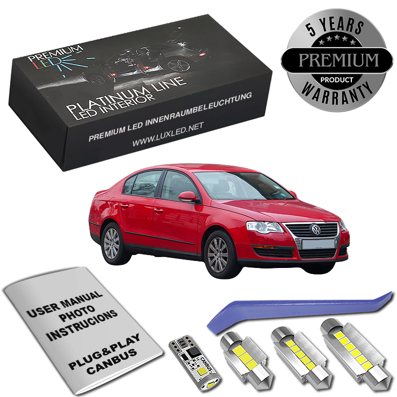 Kit interior cu LED-uri pentru VW Passat B6