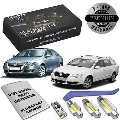 Pachet 16 LED-uri Kit Iluminare Interior VW Passat B6 Premium